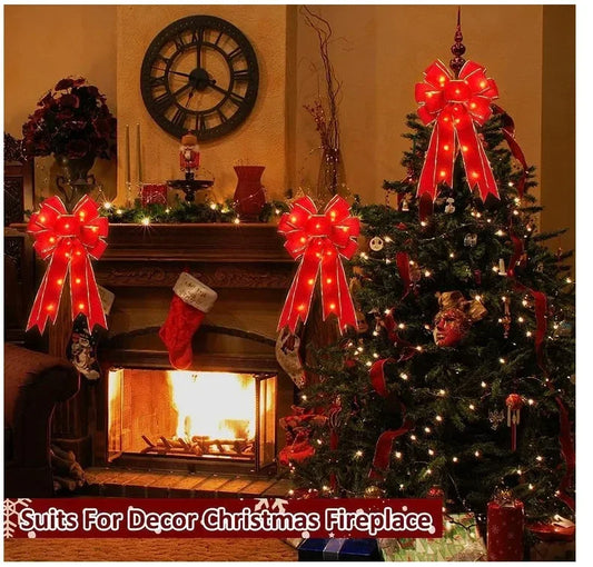 Lumié MegaGlow RibbonBow™ – LED Luminous Christmas Ribbon Decoration