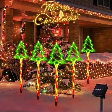 Lumié CandyGlow™ Solar Christmas Stake Lights